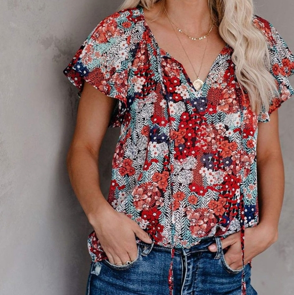 Nwt Womens Boho Top Size Medium - Picture 2 of 5